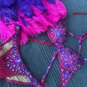 Rhinestone Bikini and matching Angel Wings Themewear